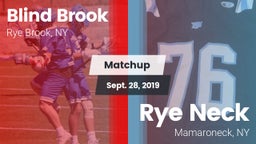 Matchup: Blind Brook vs. Rye Neck  2019