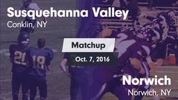 Matchup: Susquehanna Valley vs. Norwich  2016