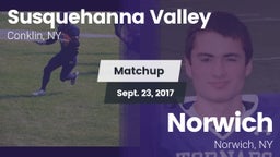 Matchup: Susquehanna Valley vs. Norwich  2017