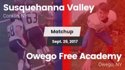 Matchup: Susquehanna Valley vs. Owego Free Academy  2017