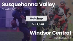 Matchup: Susquehanna Valley vs. Windsor Central  2017