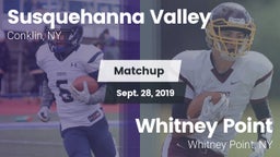 Matchup: Susquehanna Valley vs. Whitney Point  2019