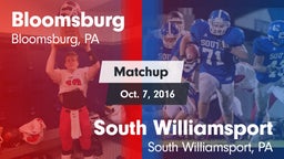 Matchup: Bloomsburg vs. South Williamsport  2016