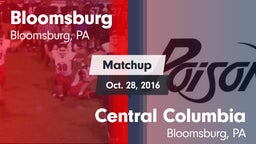 Matchup: Bloomsburg vs. Central Columbia  2016