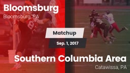 Matchup: Bloomsburg vs. Southern Columbia Area  2016