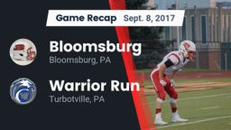 Recap: Bloomsburg  vs. Warrior Run  2017
