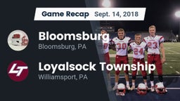 Recap: Bloomsburg  vs. Loyalsock Township  2018