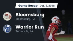 Recap: Bloomsburg  vs. Warrior Run  2018