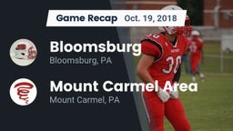 Recap: Bloomsburg  vs. Mount Carmel Area  2018