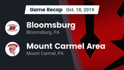 Recap: Bloomsburg  vs. Mount Carmel Area  2019