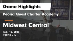 Peoria Quest Charter Academy vs Midwest Central Game Highlights - Feb. 18, 2019