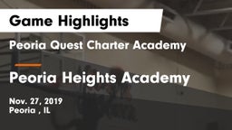 Peoria Quest Charter Academy vs Peoria Heights Academy Game Highlights - Nov. 27, 2019