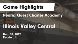 Peoria Quest Charter Academy vs Illinois Valley Central  Game Highlights - Dec. 10, 2019
