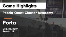 Peoria Quest Charter Academy vs Porta  Game Highlights - Dec. 28, 2019