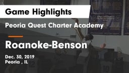 Peoria Quest Charter Academy vs Roanoke-Benson  Game Highlights - Dec. 30, 2019