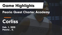 Peoria Quest Charter Academy vs Corliss  Game Highlights - Feb. 1, 2020