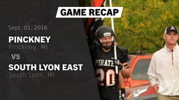 Recap: Pinckney  vs. South Lyon East  2016