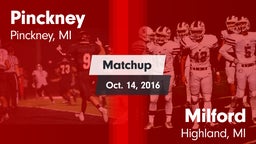 Matchup: Pinckney High vs. Milford  2016