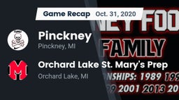 Recap: Pinckney  vs. Orchard Lake St. Mary's Prep 2020