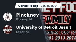 Recap: Pinckney  vs. University of Detroit Jesuit  2021
