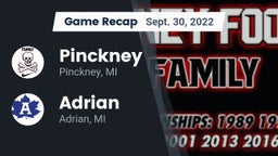 Recap: Pinckney  vs. Adrian  2022