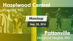 Matchup: Hazelwood Central vs. Pattonville  2016