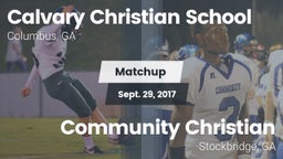 Matchup: Calvary Christian vs. Community Christian  2017