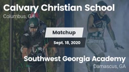 Matchup: Calvary Christian vs. Southwest Georgia Academy  2020