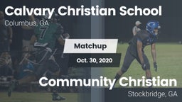 Matchup: Calvary Christian vs. Community Christian  2020