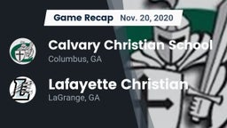 Recap: Calvary Christian School vs. Lafayette Christian  2020