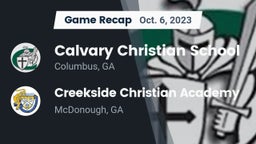 Recap: Calvary Christian School vs. Creekside Christian Academy 2023