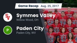 Recap: Symmes Valley  vs. Paden City  2017