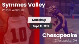 Matchup: Symmes Valley vs. Chesapeake  2019