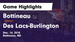 Bottineau  vs Des Lacs-Burlington  Game Highlights - Dec. 14, 2018