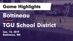 Bottineau  vs TGU School District Game Highlights - Jan. 14, 2019
