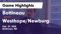 Bottineau  vs Westhope/Newburg  Game Highlights - Feb. 29, 2020