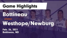 Bottineau  vs Westhope/Newburg  Game Highlights - Feb. 26, 2021