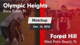 Matchup: Olympic Heights vs. Forest Hill  2016