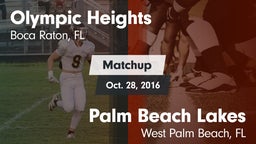 Matchup: Olympic Heights vs. Palm Beach Lakes  2016