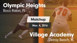 Matchup: Olympic Heights vs. Village Academy  2016