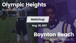 Matchup: Olympic Heights vs. Boynton Beach  2017