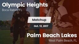 Matchup: Olympic Heights vs. Palm Beach Lakes  2017