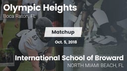 Matchup: Olympic Heights vs. International School of Broward 2018