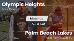 Matchup: Olympic Heights vs. Palm Beach Lakes  2018