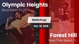 Matchup: Olympic Heights vs. Forest Hill  2018