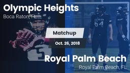 Matchup: Olympic Heights vs. Royal Palm Beach  2018