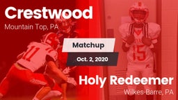Matchup: Crestwood vs. Holy Redeemer  2020