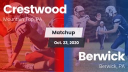 Matchup: Crestwood vs. Berwick  2020