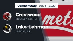 Recap: Crestwood  vs. Lake-Lehman  2020
