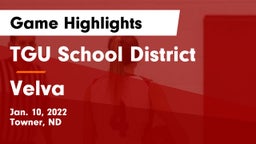 TGU School District vs Velva  Game Highlights - Jan. 10, 2022